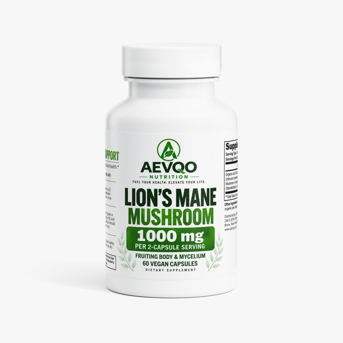 AEVQO Lion's Mane Mushroom 1000 mg