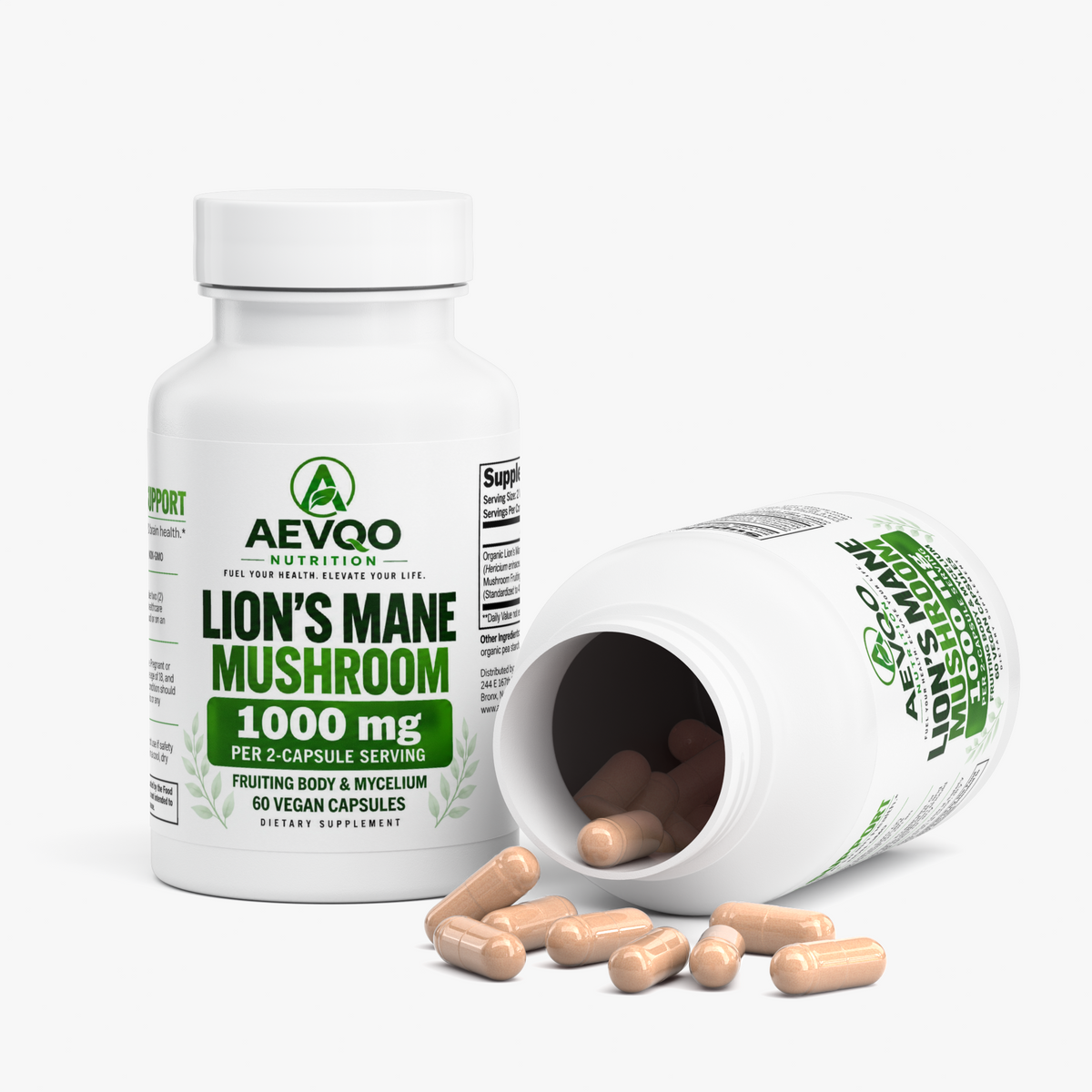AEVQO Lion's Mane Mushroom 1000 mg