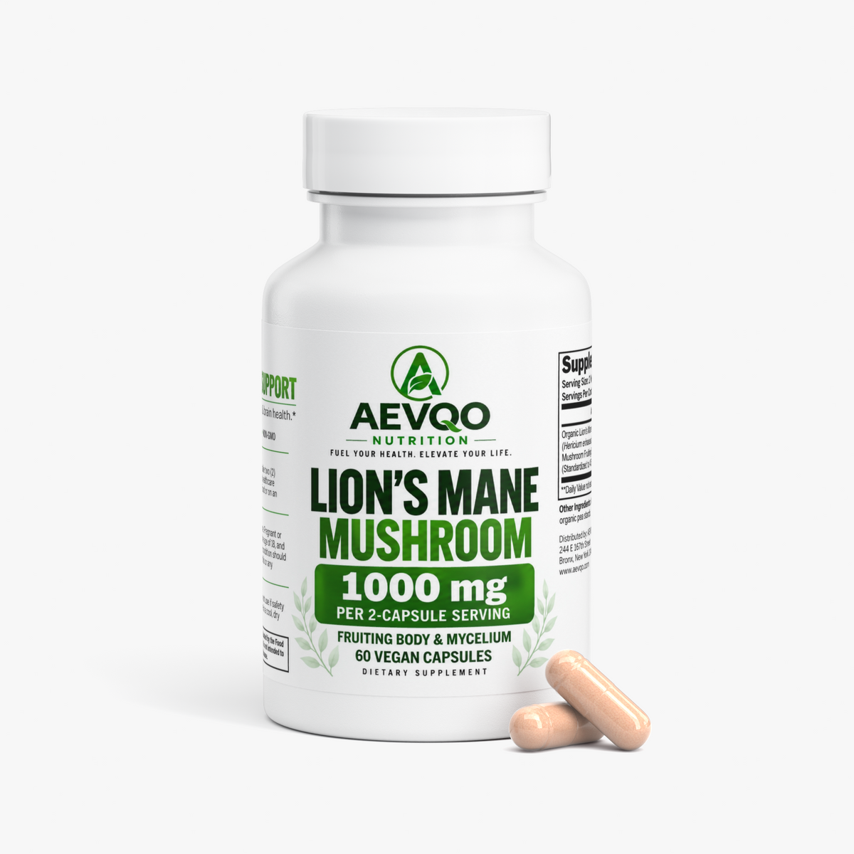 AEVQO Lion's Mane Mushroom 1000 mg