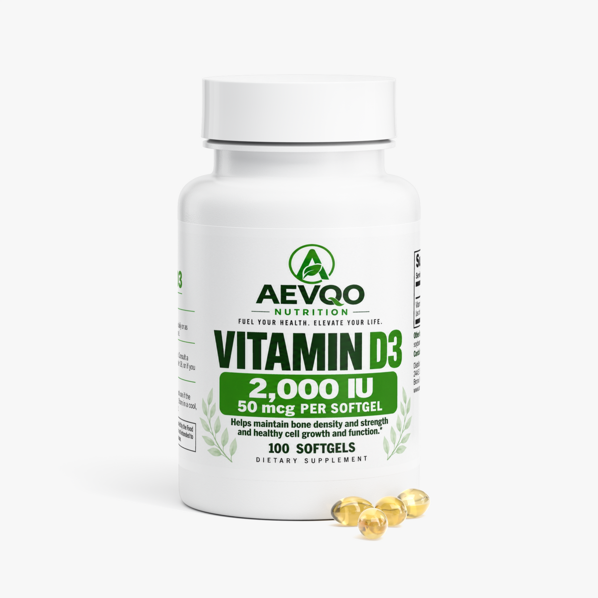 AEVQO Vitamin  D3 2,000 IU