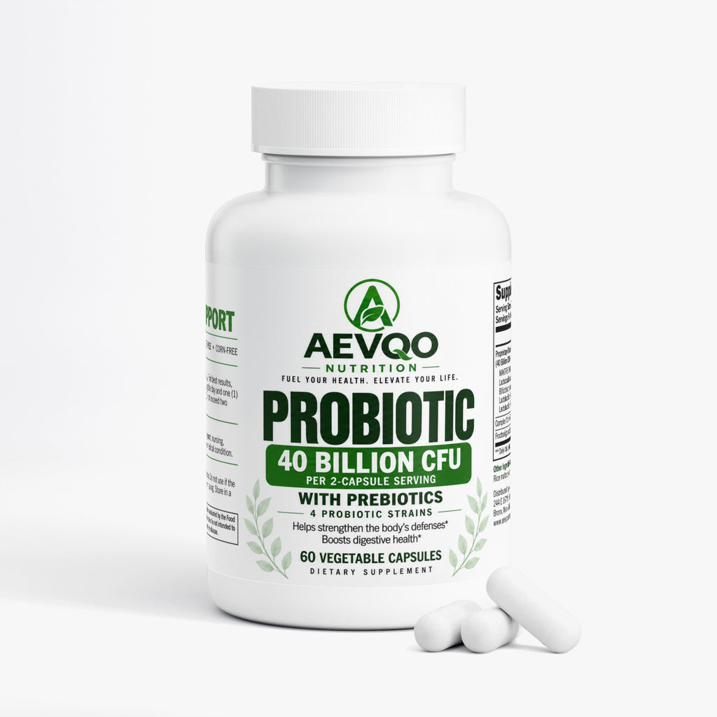AEVQO Probiotic 40 Billion with Prebiotics