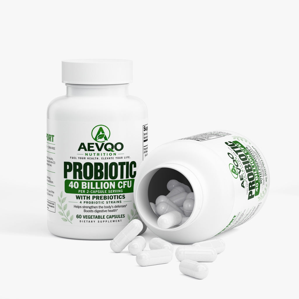 AEVQO Probiotic 40 Billion with Prebiotics