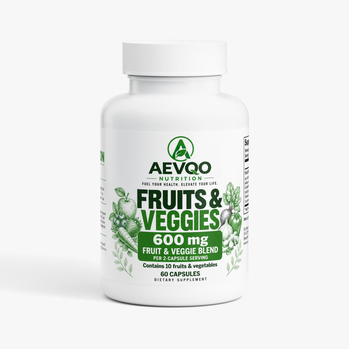 AEVQO Fruits and Veggies Blend 500 mg