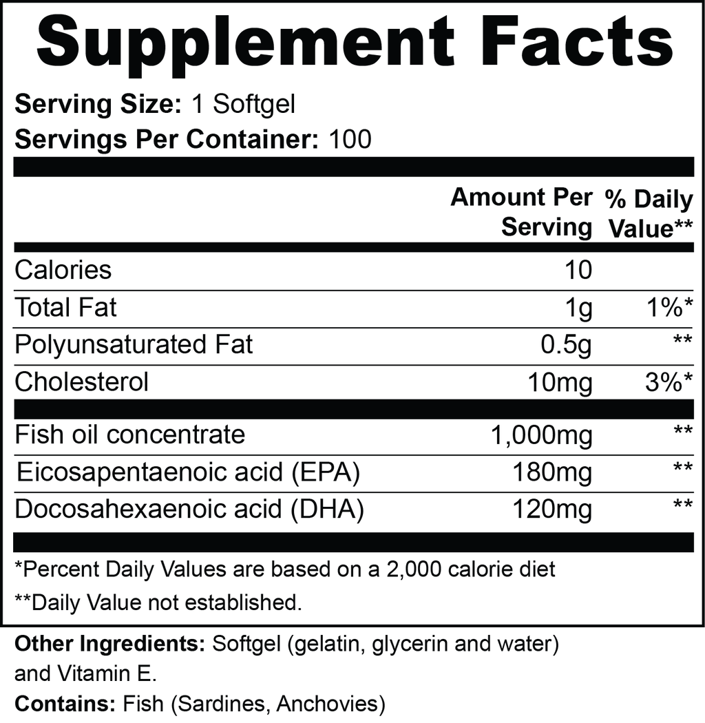 AEVQO Omega-3 EPA 180mg + DHA 120mg