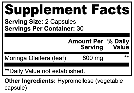 AEVQO Moringa Pure 800 mg